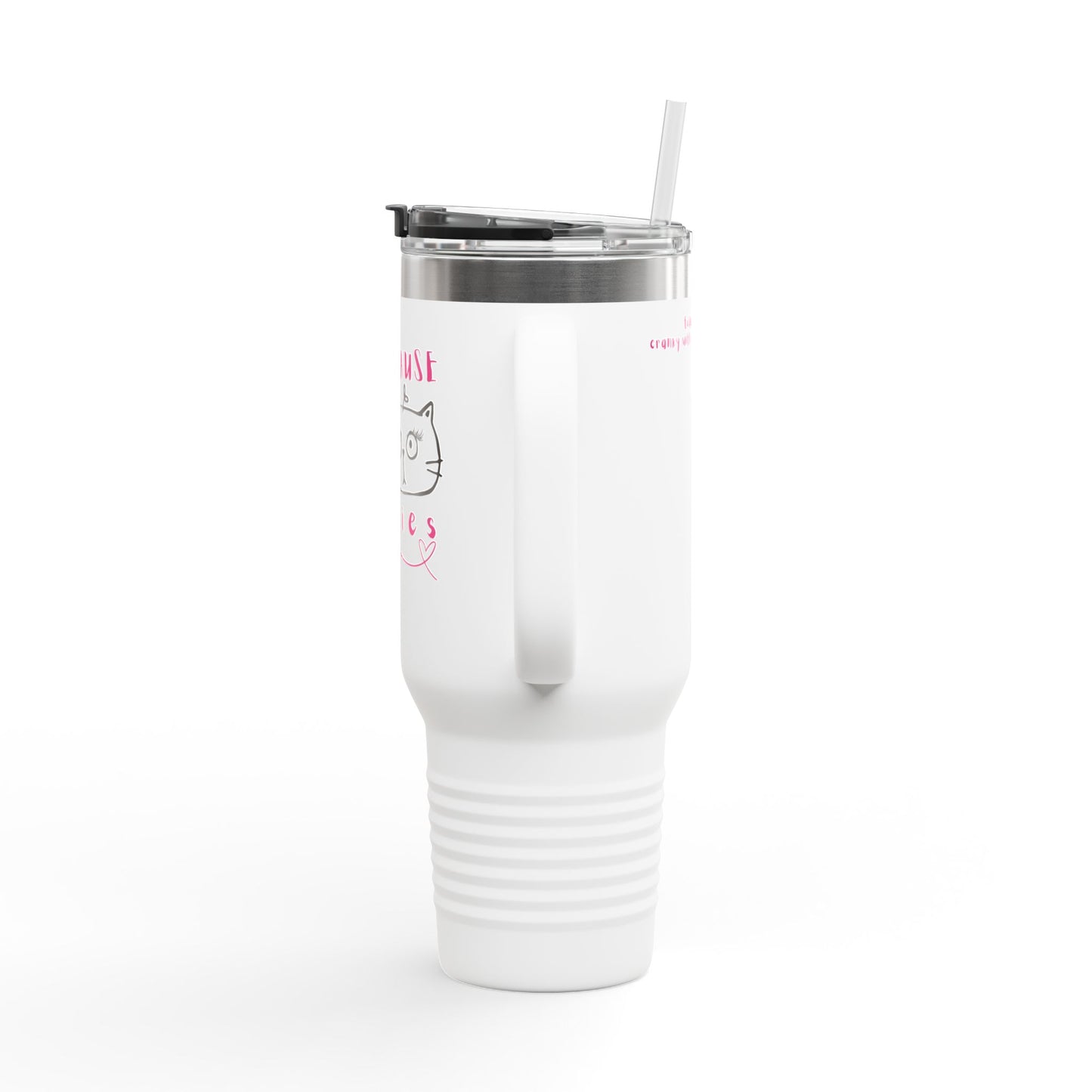 Baffled Betty Insulated Travel Mug – Sip, Smile & Stay Refreshed - Menopause Isn't for Pussies, 40oz